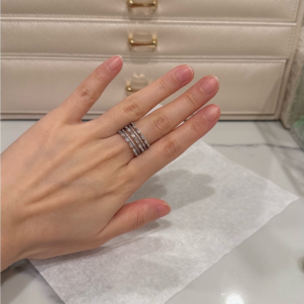 Elegant Silver Stacking Rings